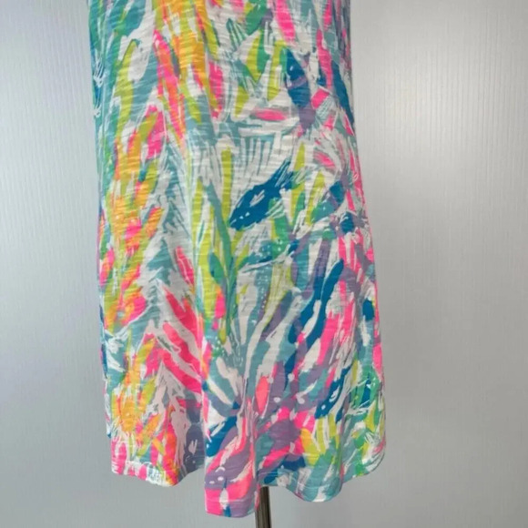 Lilly Pulitzer Essie Beach dress Sparkling Sands Size XS Colorful Retro Neon - Picture 3 of 11